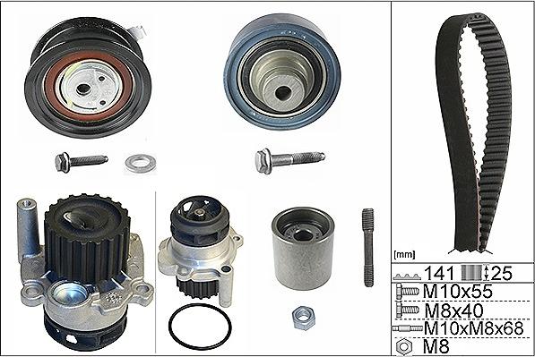 INA 530 0361 32 - Water Pump & Timing Belt Set autospares.lv