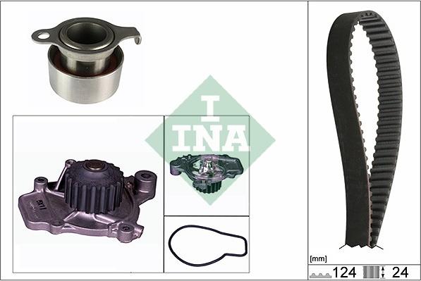 INA 530 0312 30 - Water Pump & Timing Belt Set autospares.lv