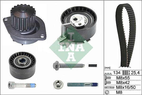 INA 530 0379 30 - Water Pump & Timing Belt Set autospares.lv