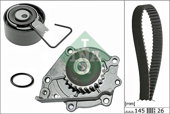 INA 530 0376 30 - Water Pump & Timing Belt Set autospares.lv