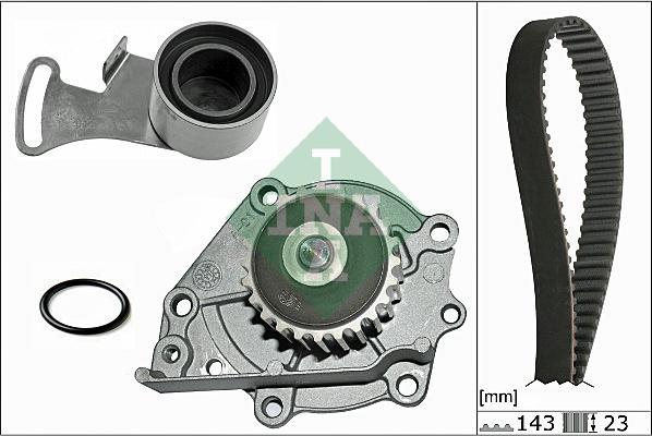 INA 530 0242 30 - Water Pump & Timing Belt Set autospares.lv