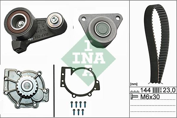 INA 530 0250 30 - Water Pump & Timing Belt Set autospares.lv