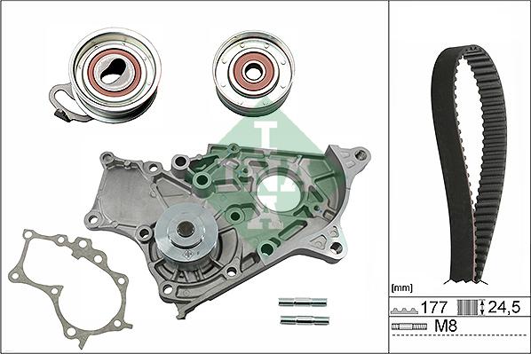 INA 530 0269 30 - Water Pump & Timing Belt Set autospares.lv