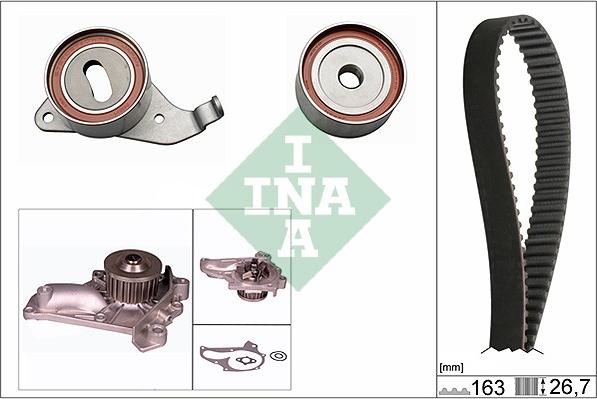 INA 530 0268 30 - Water Pump & Timing Belt Set autospares.lv