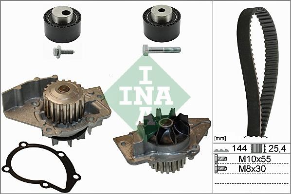 INA 530 0235 30 - Water Pump & Timing Belt Set autospares.lv