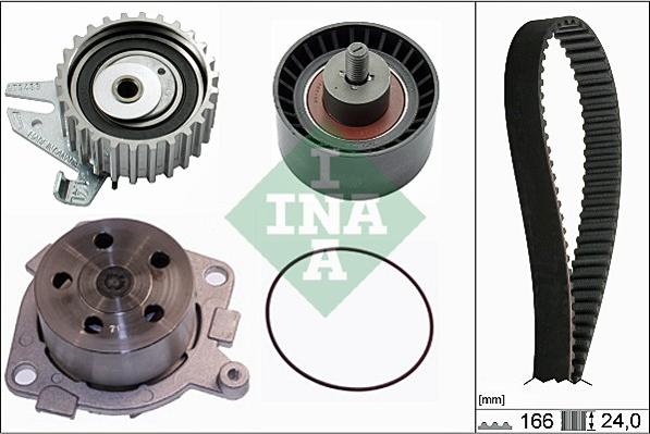 INA 530 0226 30 - Water Pump & Timing Belt Set autospares.lv