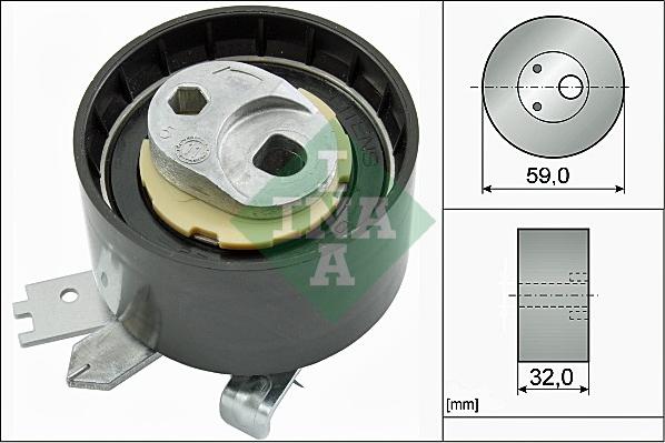 INA 531 0906 10 - Tensioner Pulley, timing belt autospares.lv