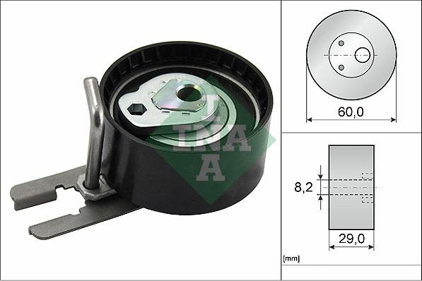 INA 531 0555 10 - Tensioner Pulley, timing belt autospares.lv