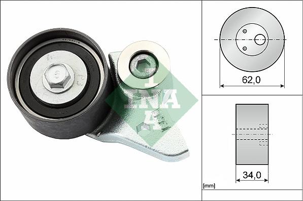 INA 531 0502 20 - Tensioner Pulley, timing belt autospares.lv