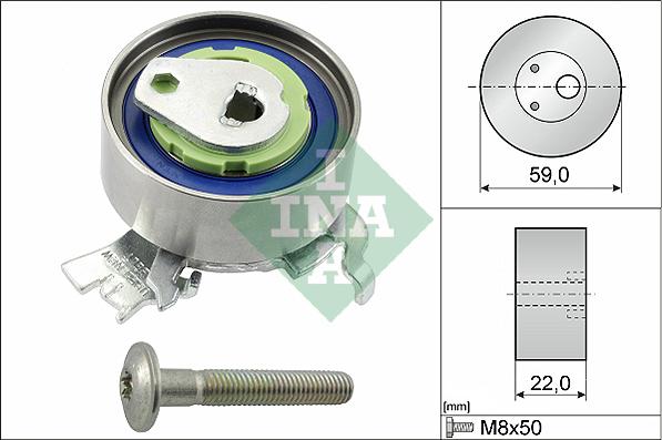 INA 531 0518 30 - Tensioner Pulley, timing belt autospares.lv