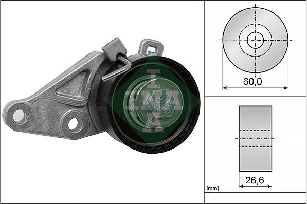 INA 531 0586 10 - Tensioner Pulley, timing belt autospares.lv