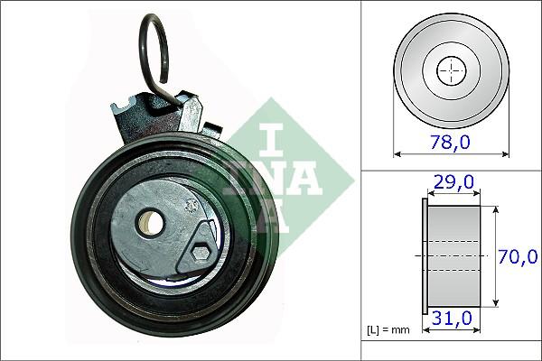 INA 531 0532 10 - Tensioner Pulley, timing belt autospares.lv