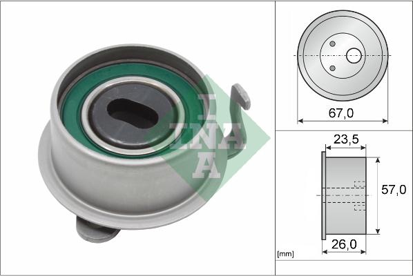 INA 531 0653 20 - Tensioner Pulley, timing belt autospares.lv