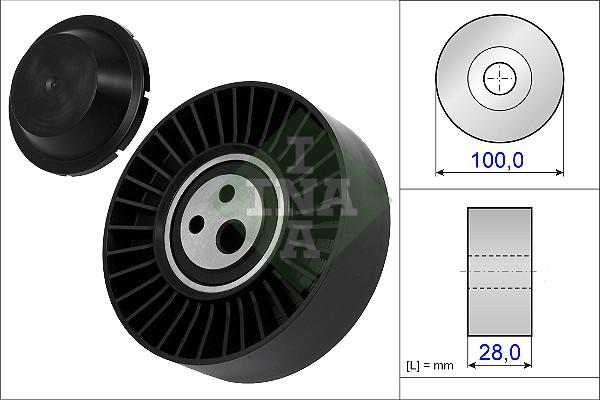 INA 531 0635 20 - Pulley, v-ribbed belt autospares.lv