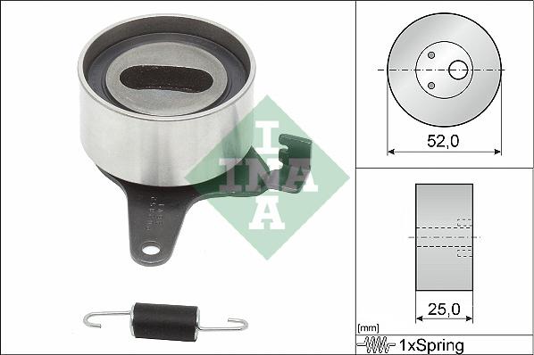 INA 531 0106 20 - Tensioner Pulley, timing belt autospares.lv