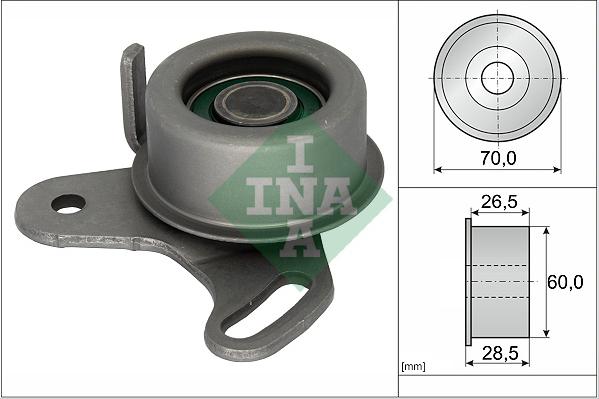 INA 531 0118 20 - Tensioner Pulley, timing belt autospares.lv