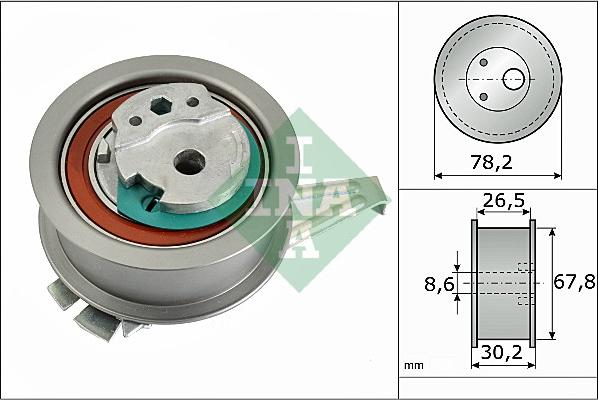 INA 531 0894 10 - Tensioner Pulley, timing belt autospares.lv