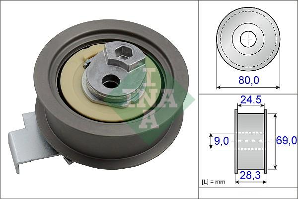 INA 531 0840 10 - Tensioner Pulley, timing belt autospares.lv