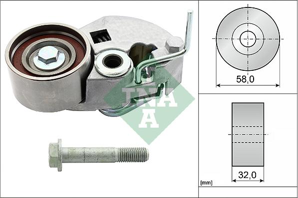 INA 531 0843 10 - Tensioner Pulley, timing belt autospares.lv