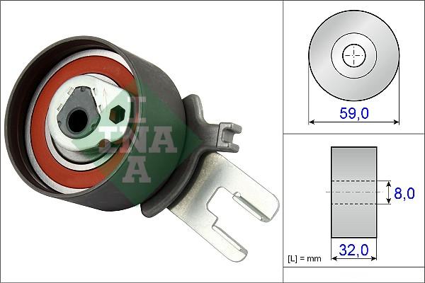 INA 531 0859 10 - Tensioner Pulley, timing belt autospares.lv