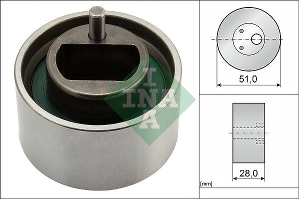 INA 531 0855 10 - Tensioner Pulley, timing belt autospares.lv