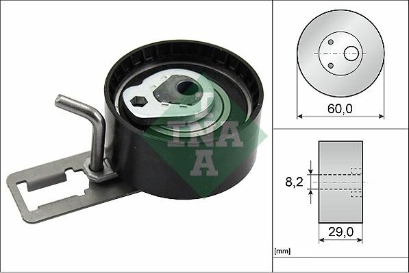 INA 531 0850 10 - Tensioner Pulley, timing belt autospares.lv