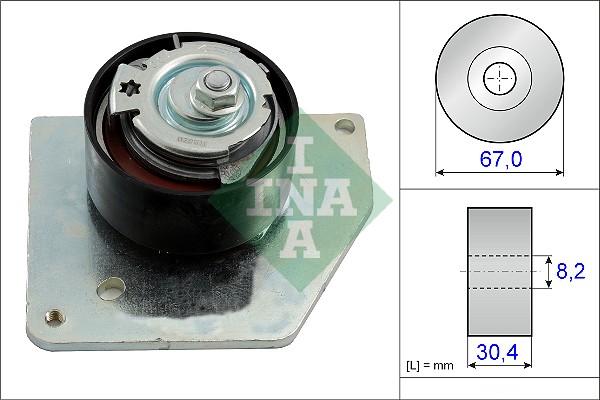 INA 531 0858 10 - Tensioner Pulley, timing belt autospares.lv