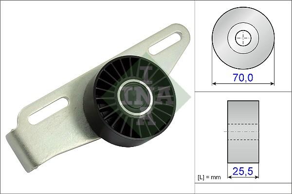 INA 531 0868 10 - Pulley, v-ribbed belt autospares.lv