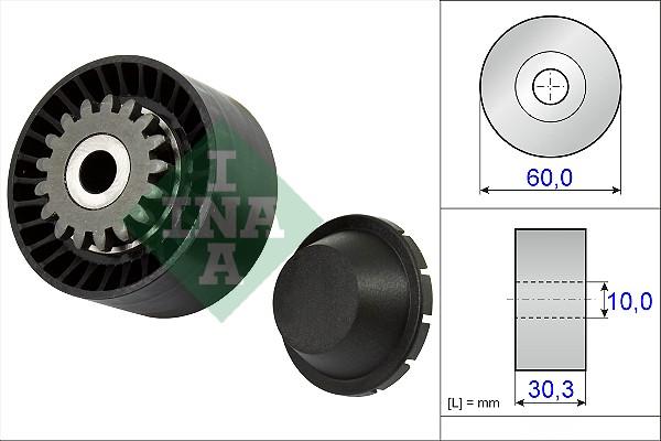 INA 531 0811 10 - Pulley, v-ribbed belt autospares.lv