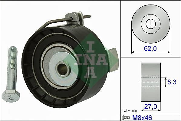 INA 531 0813 10 - Tensioner Pulley, timing belt autospares.lv