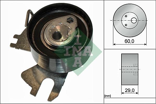 INA 531 0839 10 - Tensioner Pulley, timing belt autospares.lv