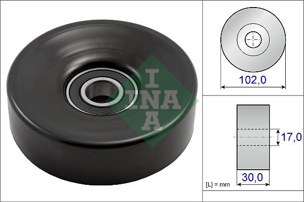 INA 531 0831 10 - Pulley, v-ribbed belt autospares.lv