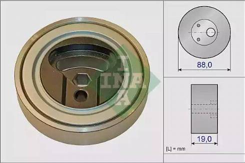 INA 531 0838 10 - Pulley, v-ribbed belt autospares.lv