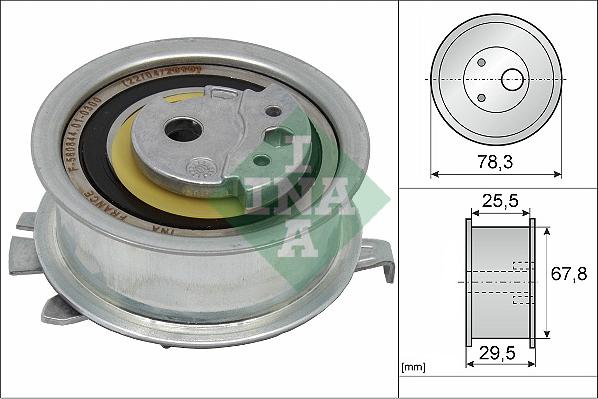 INA 531 0825 10 - Tensioner Pulley, timing belt autospares.lv