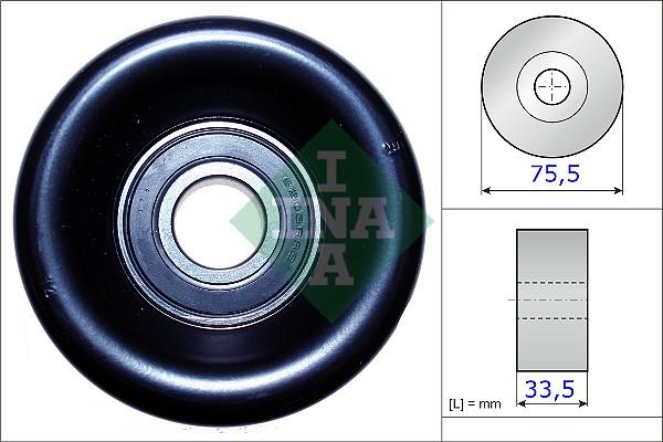 INA 531 0827 10 - Pulley, v-ribbed belt autospares.lv