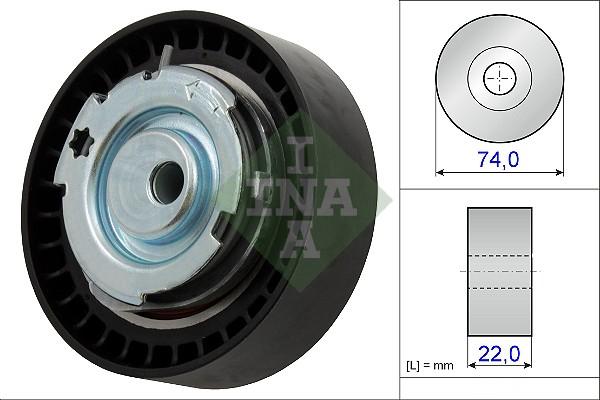 INA 531 0876 10 - Tensioner Pulley, timing belt autospares.lv