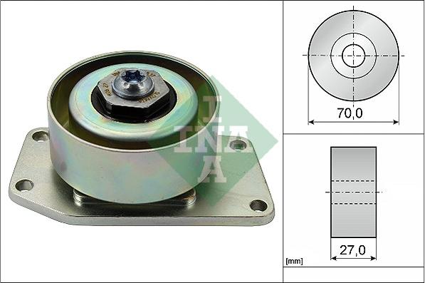 INA 531 0306 10 - Pulley, v-ribbed belt autospares.lv