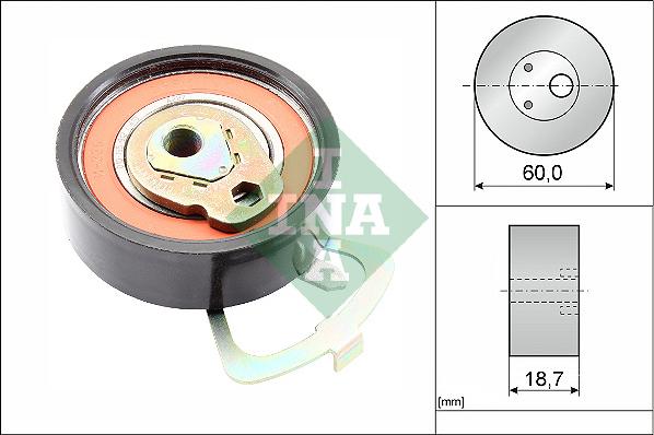 INA 531 0339 10 - Tensioner Pulley, timing belt autospares.lv