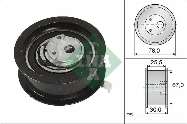 INA 531 0251 30 - Tensioner Pulley, timing belt autospares.lv
