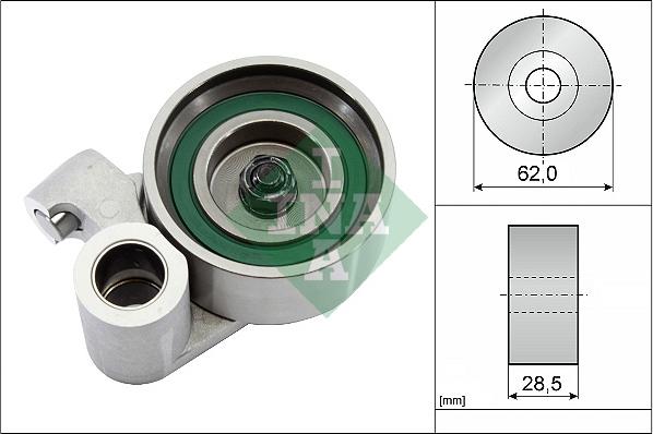 INA 531 0215 20 - Tensioner Pulley, timing belt autospares.lv