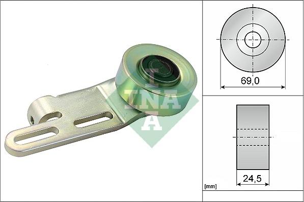 INA 531 0239 10 - Pulley, v-ribbed belt autospares.lv