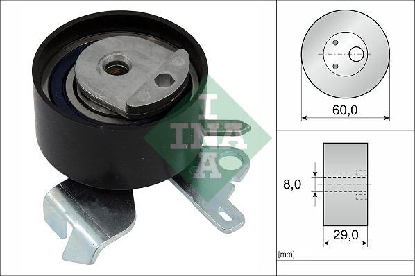 INA 531 0755 10 - Tensioner Pulley, timing belt autospares.lv