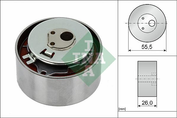 INA 531 0778 10 - Tensioner Pulley, timing belt autospares.lv