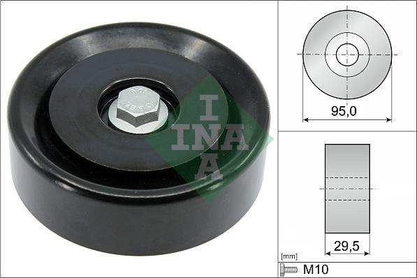 INA 532 0959 10 - Pulley, v-ribbed belt autospares.lv