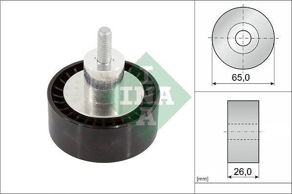 INA 532 0908 10 - Pulley, v-ribbed belt autospares.lv