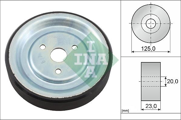 INA 532 0912 10 - Pulley, water pump autospares.lv