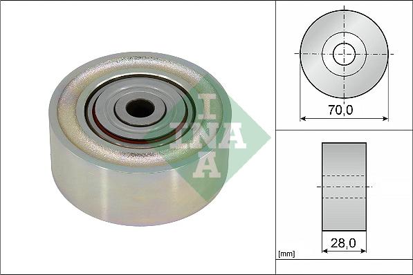 INA 532 0934 10 - Pulley, v-ribbed belt autospares.lv