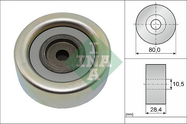 INA 532 0933 10 - Pulley, v-ribbed belt autospares.lv