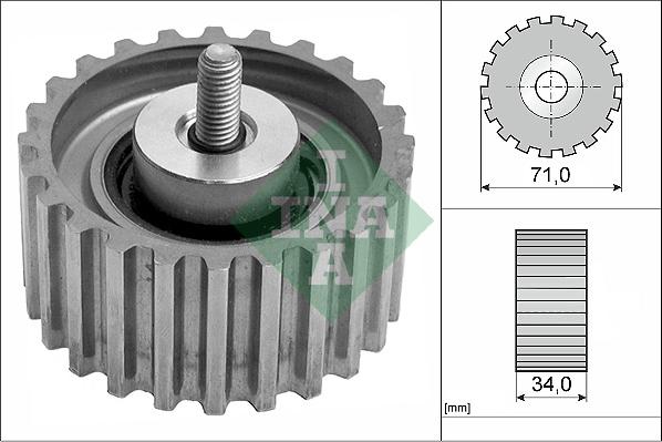 INA 532 0441 10 - Deflection / Guide Pulley, timing belt autospares.lv