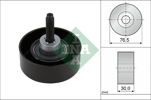 INA 532 0458 10 - Pulley, v-ribbed belt autospares.lv